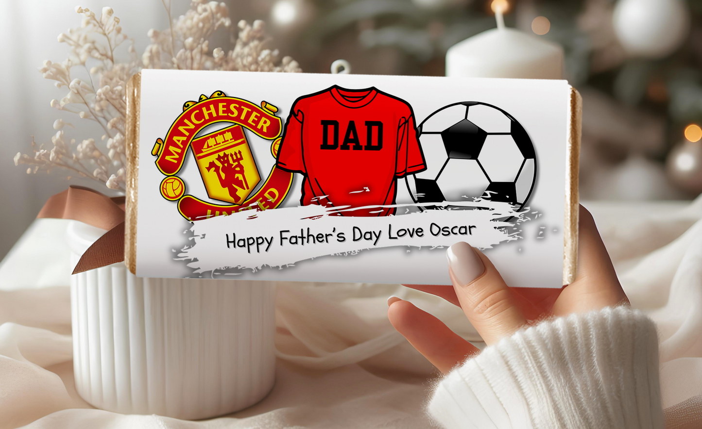 Dad Manchester United  Chocolate Bar