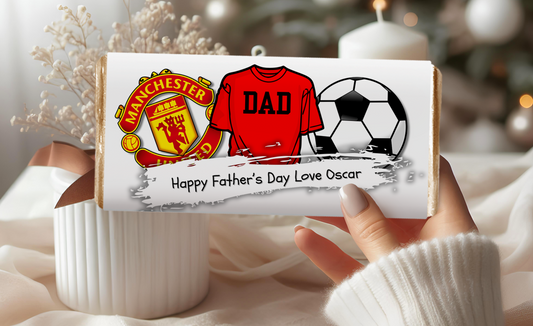 Dad Manchester United  Chocolate Bar